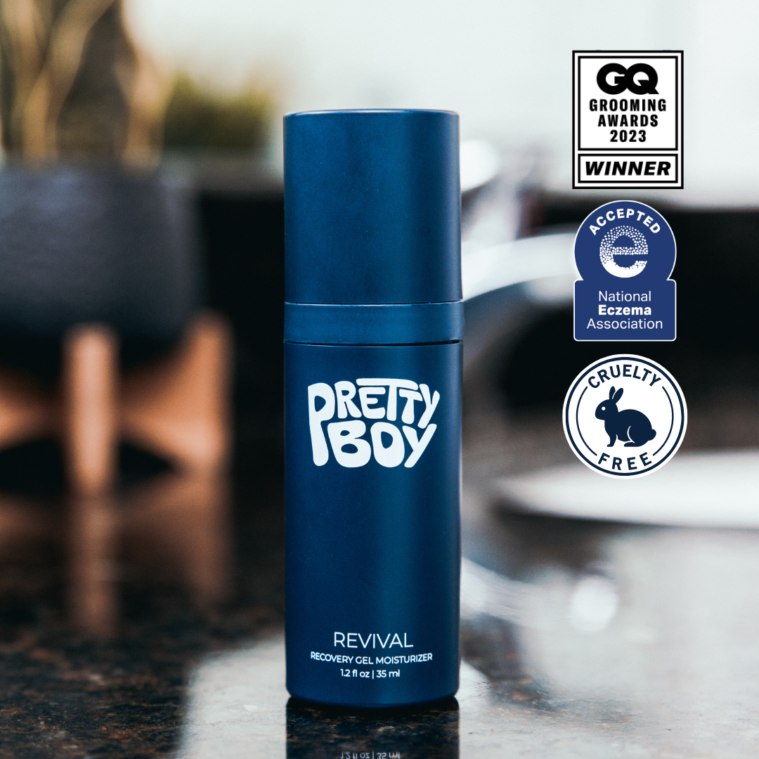 Recovery gel moisturizer is award winning by GQ and animal cruelty free